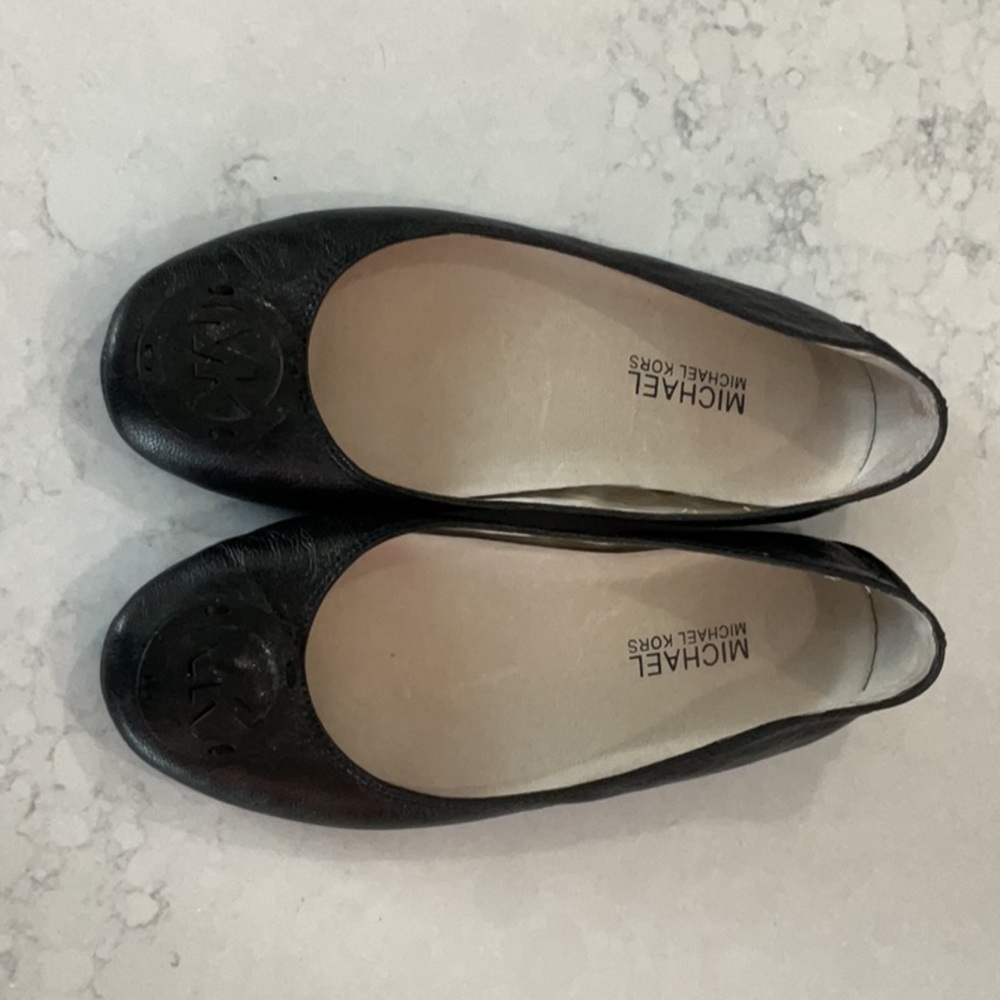 Michael Kors Black Ballet Flats, Size 6